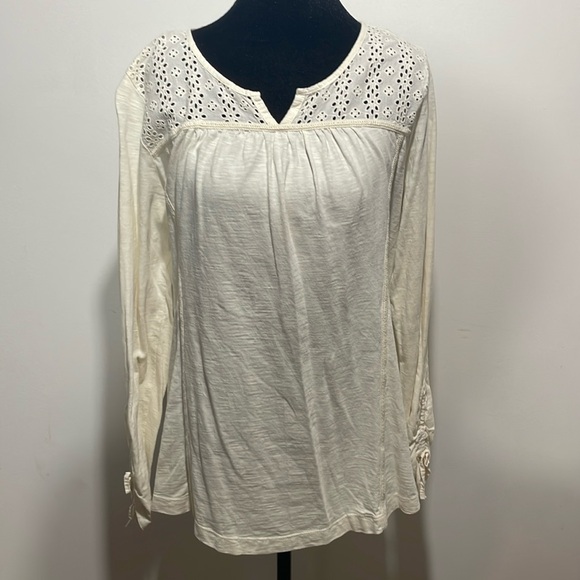 Eddie Bauer tunic cream medium - Picture 1 of 6